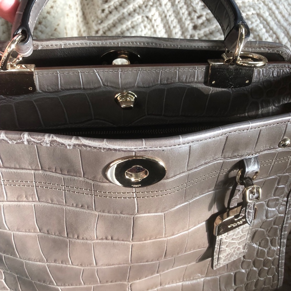Coach Taupe Purse/never been used 😘